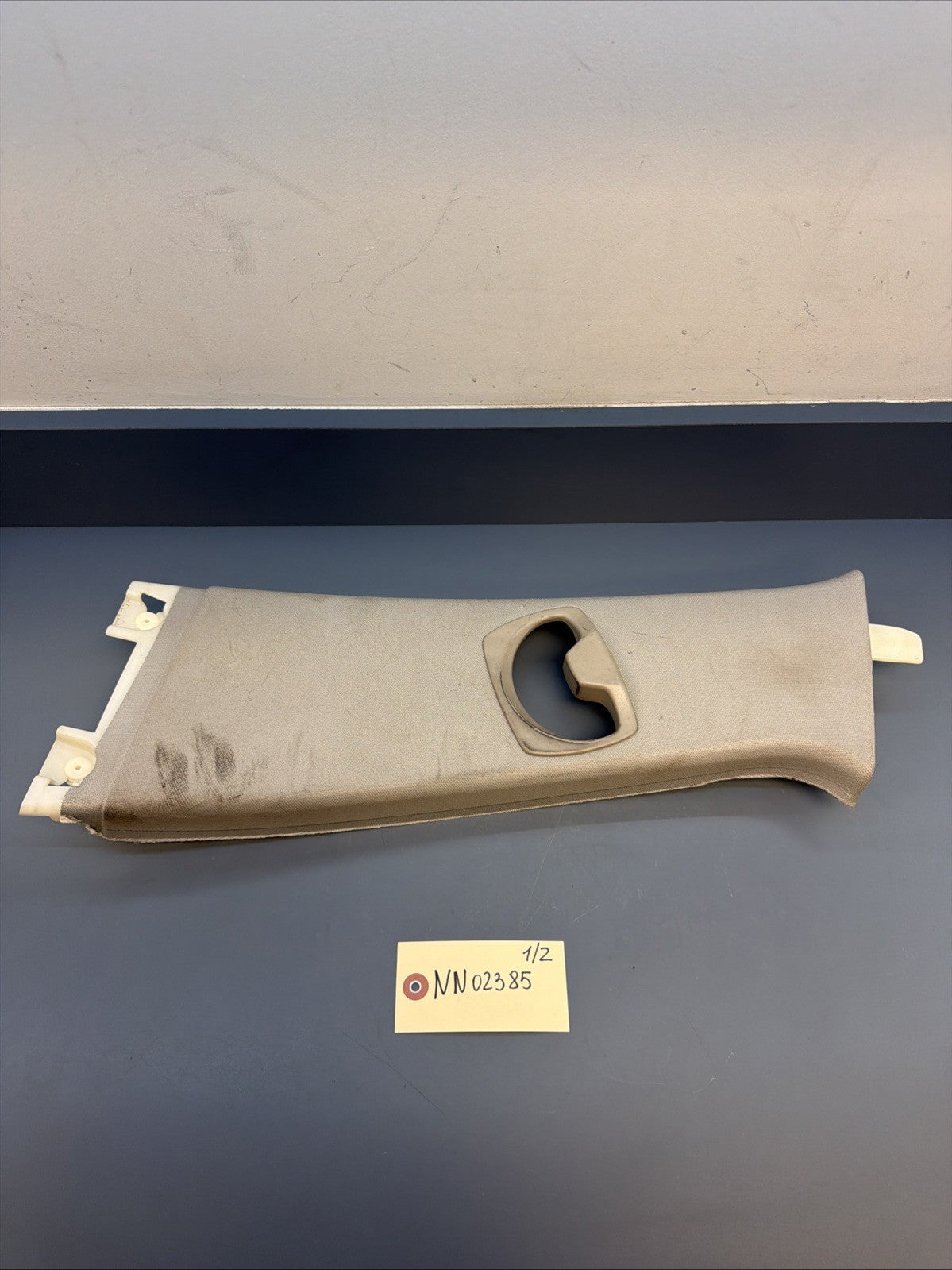 07-11 BMW 328I E90 Right Passenger Side Upper B Pillar Cover Grey 7058336 OEM