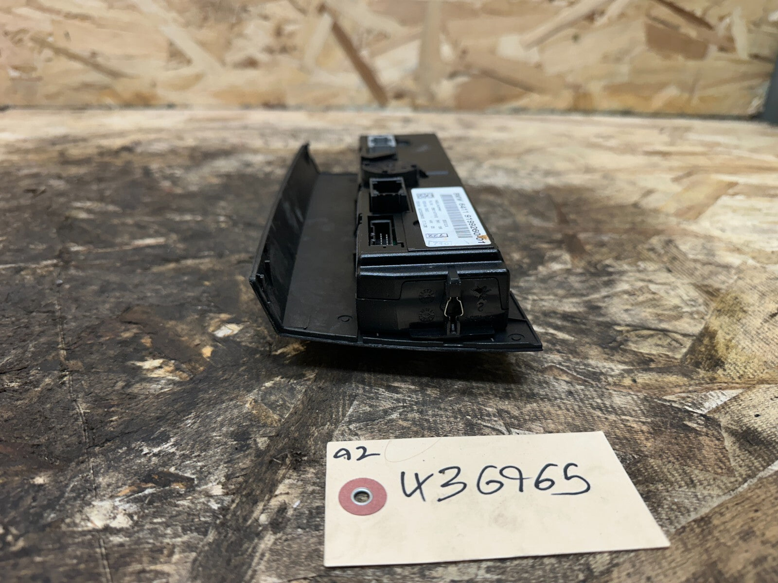 BMW 2006-2012 E90 HVAC HEATER AC CLIMATE CONTROL SWITCH PANEL BLACK OEM 9199260