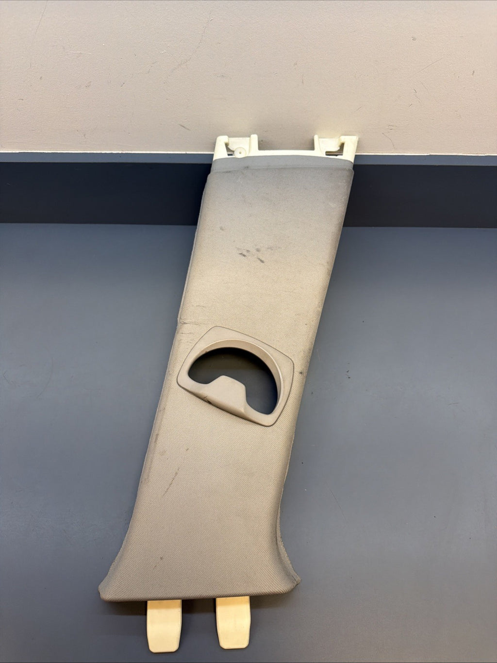07-11 BMW 328I E90 Right Passenger Side Upper B Pillar Cover Grey 7058336 OEM