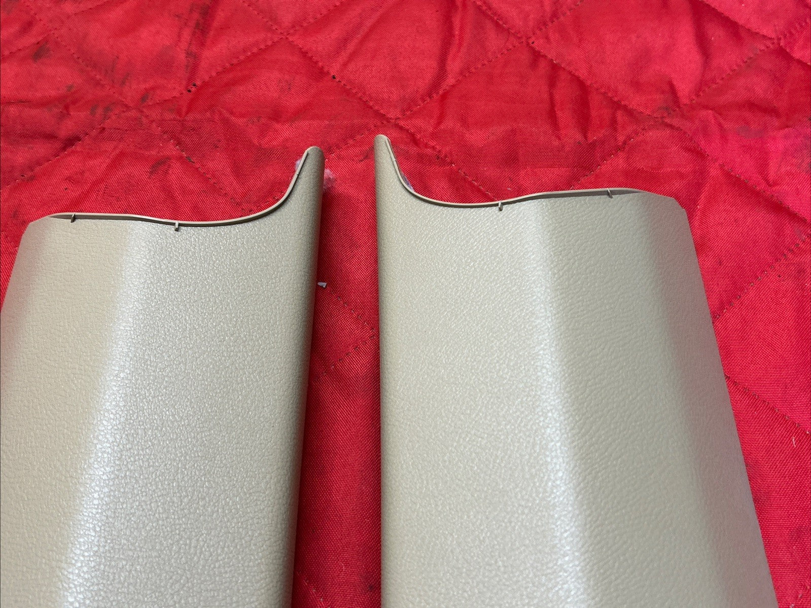 11–17 BMW X3 F25 Rear Left & Right Upper C-Pillar Trim 9169309 9169310 BEIGE