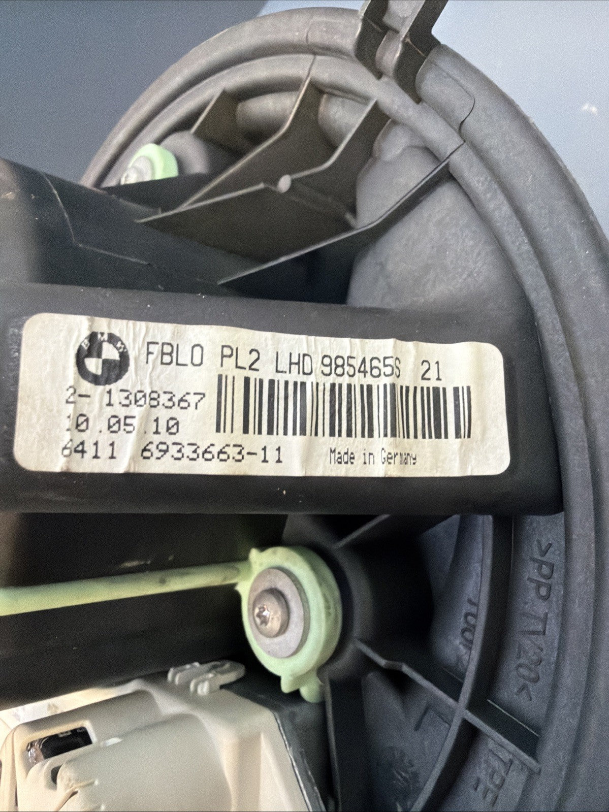 07-13 OEM BMW E90 E92 E93 E82 135i 335i Blower Motor Fan w/ Resistor 6933663