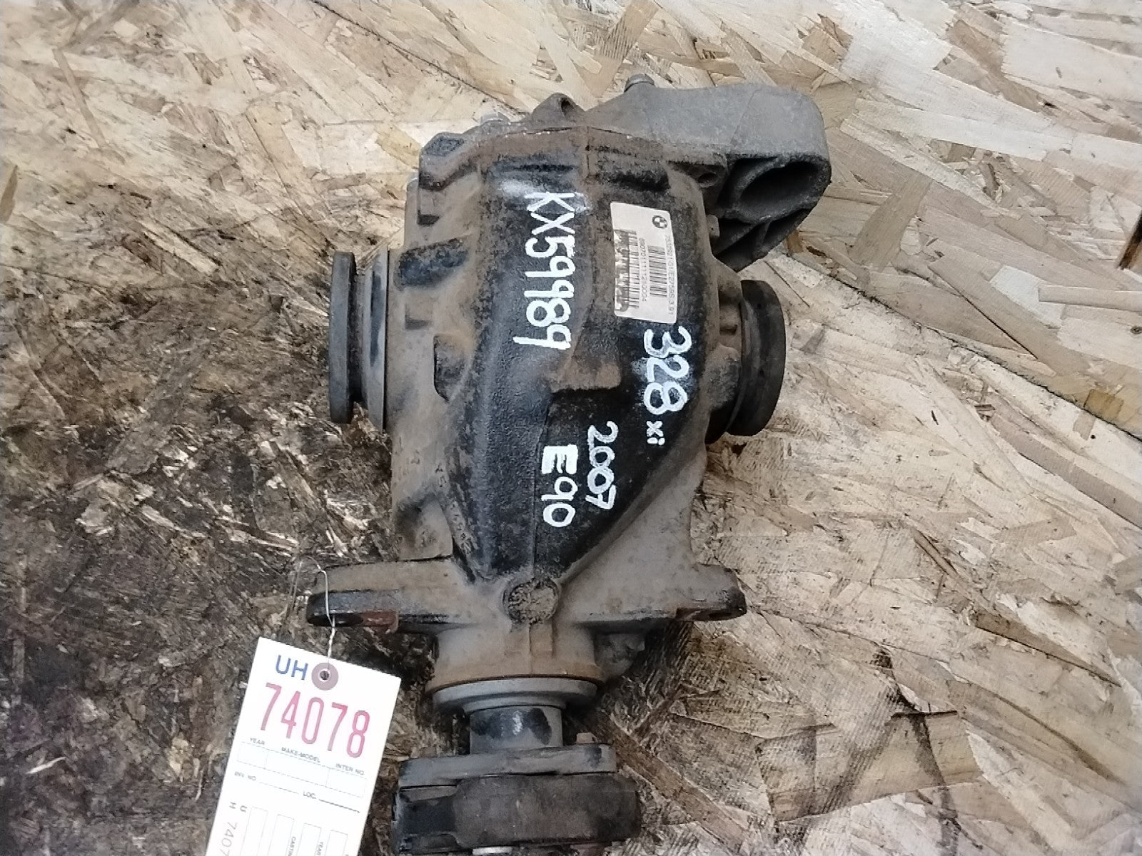 BMW REAR DIFFERENTIAL 3 SERIES 3.91 FINAL DRIVE 328xi E90 7532921
