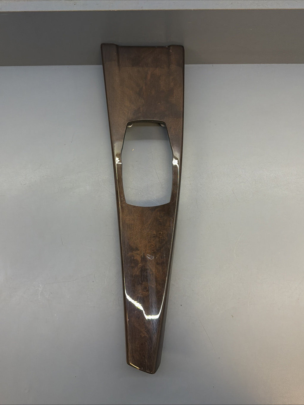 12-18 BMW F30 CENTER CONSOLE TRIM BEZEL PANEL COVER WOOD GRAIN 9232072 OEM