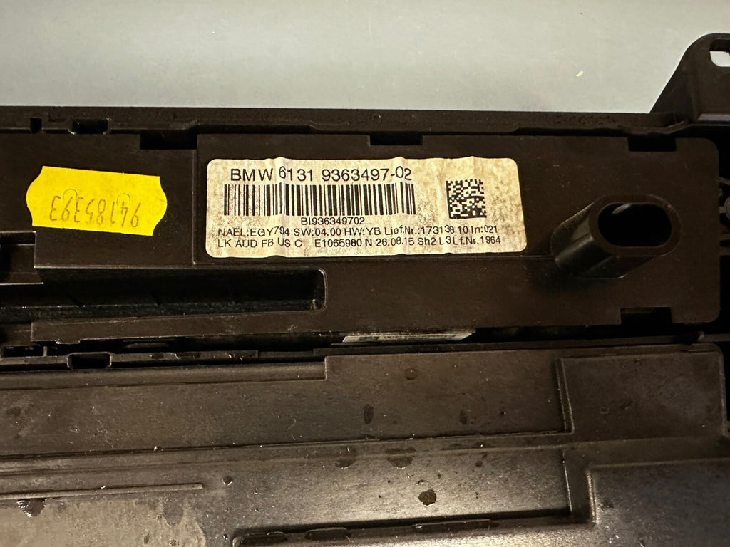 12-16 BMW F22 F30 F32 AC HEATER CLIMATE CONTROL RADIO SWITCH PANEL OEM 9363497