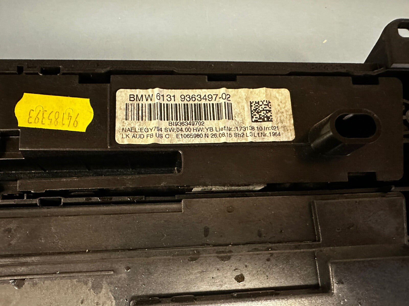 12-16 BMW F22 F30 F32 AC HEATER CLIMATE CONTROL RADIO SWITCH PANEL OEM 9363497