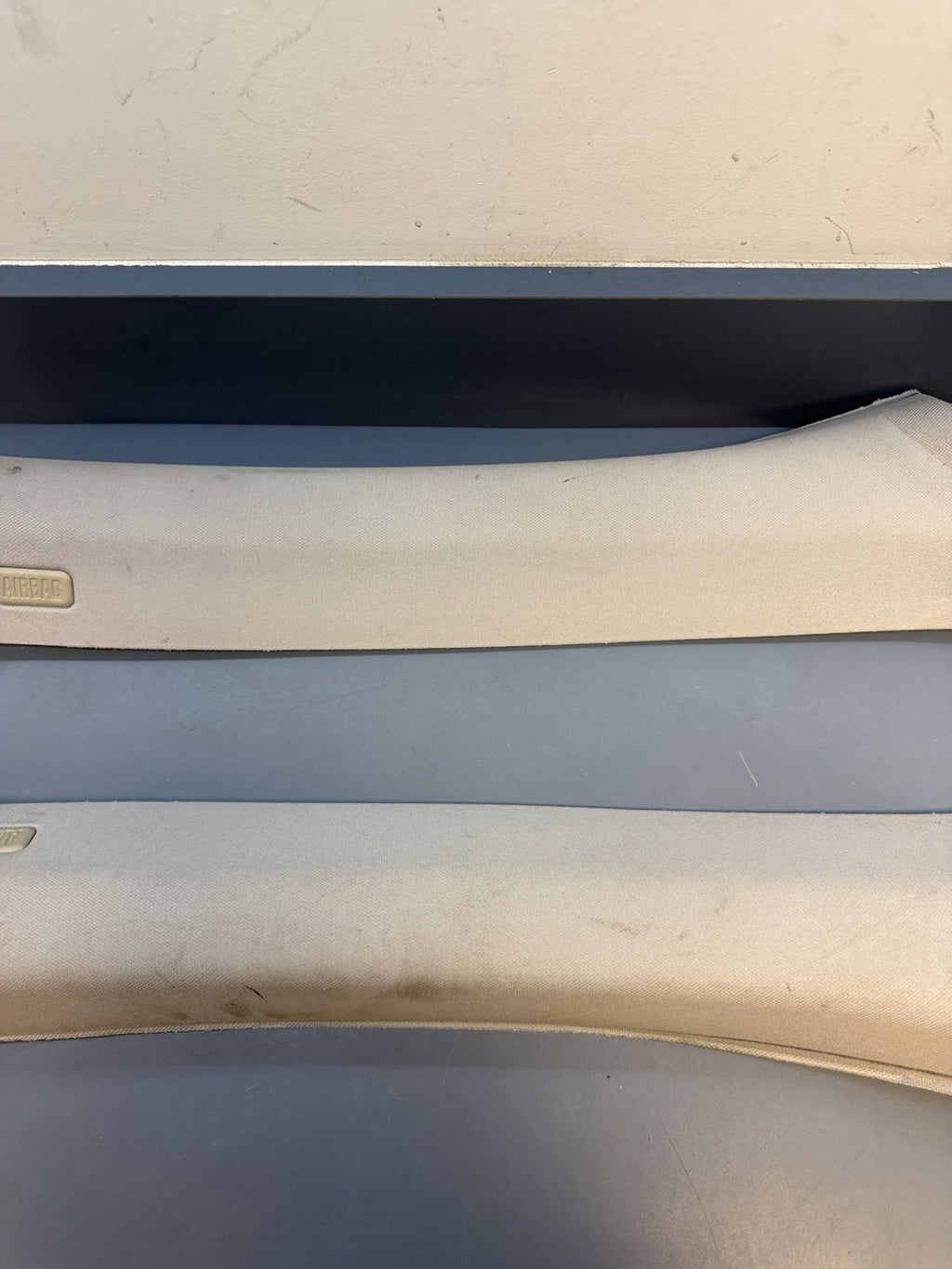07-13 BMW E92 M3 COUPE FRONT A PILLARS TRIMS OEM Gray 7117468 7117467