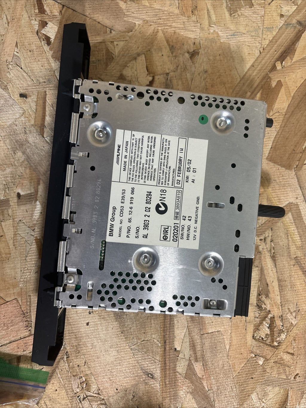 2001 2002 2003 BMW X5 5-Series Business CD Radio Player 65.12-6919066 OEM #R395