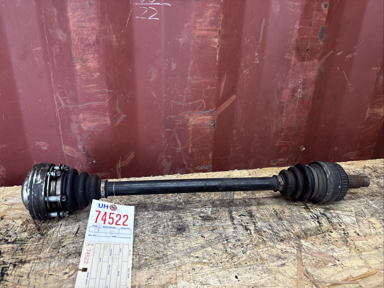 BMW OEM CV AXLE REAR RIGHT  4 SERIES E85 USED N52 ENGINE 2006 3320 7563824 Z4