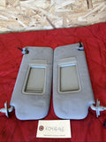 BMW E90 Sun Visor Set OEM – Driver & Passenger Gray 6957369 6957370 CLOTH *NOTE*