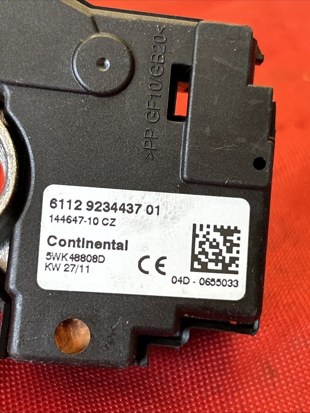10-19 BMW F10 F12 F07 F06 F25 NEGATIVE BATTERY TERMINAL CONNECTOR 9234437