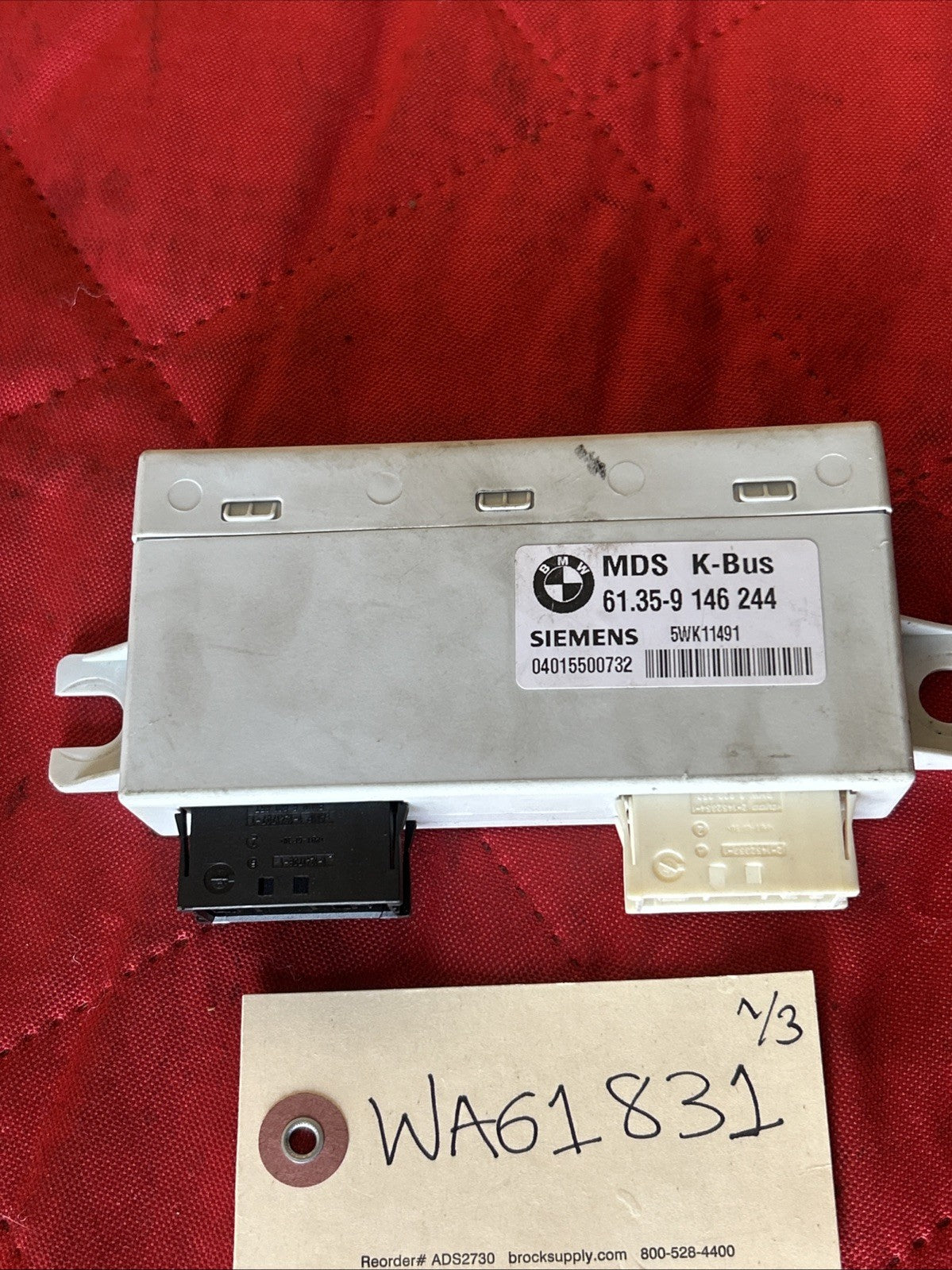 04-10 BMW E83 X3 PANORAMIC SUNROOF CONTROL MODULE UNIT OEM 9146244