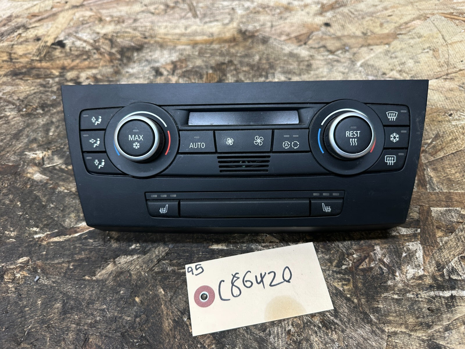 BMW 06-12 E90 CENTER CONSOLE AC HEATER CLIMATE CONTROL HEATED SEATS OEM 9119686