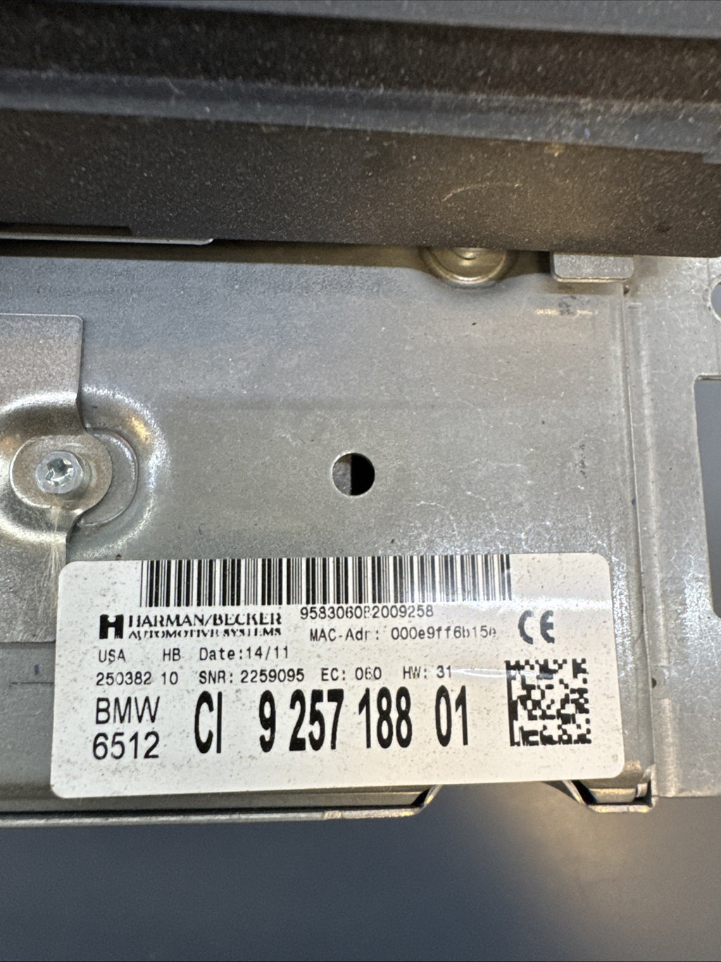 09-13 OEM BMW E82 E92 E93 LCI 328 335 CIC Navigation Headunit 9257188