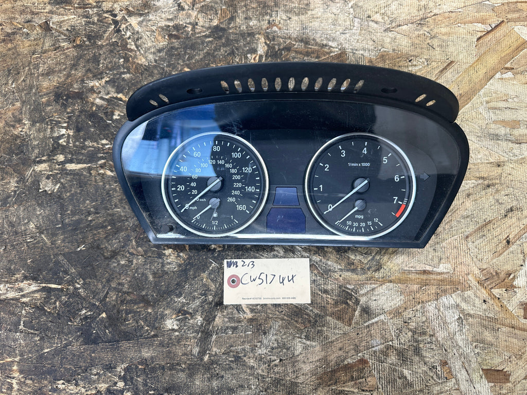 BMW 04-10 E60/E61 SPEEDOMETER INSTRUMENT GAUGE PANEL MPH OEM 6965359/9194887