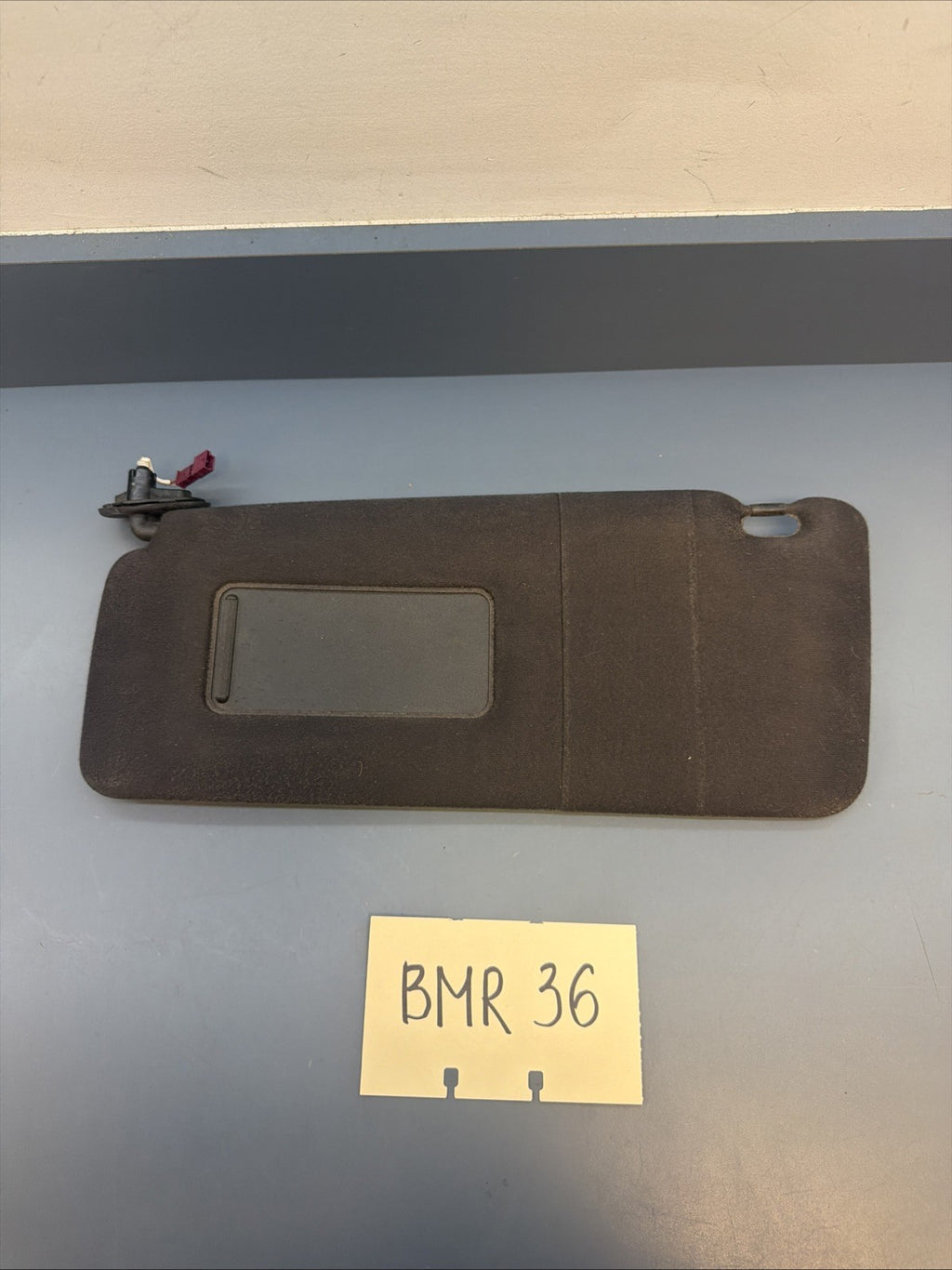 01-06 BMW E46 M3 Coupe Left Driver Side Sun Visor Shade Mirror Black OEM