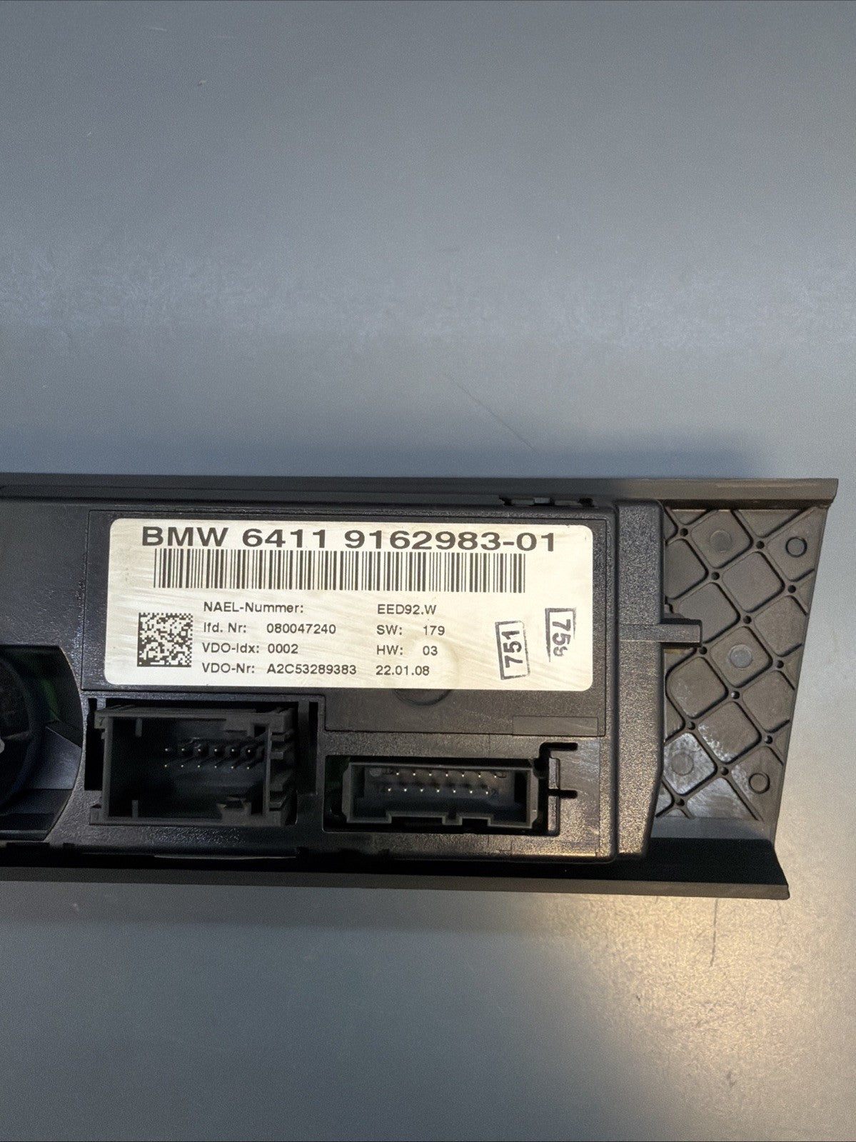 BMW E88 E82 E90 E92 135i 335d Air Conditioning AC Climate Control 9162983