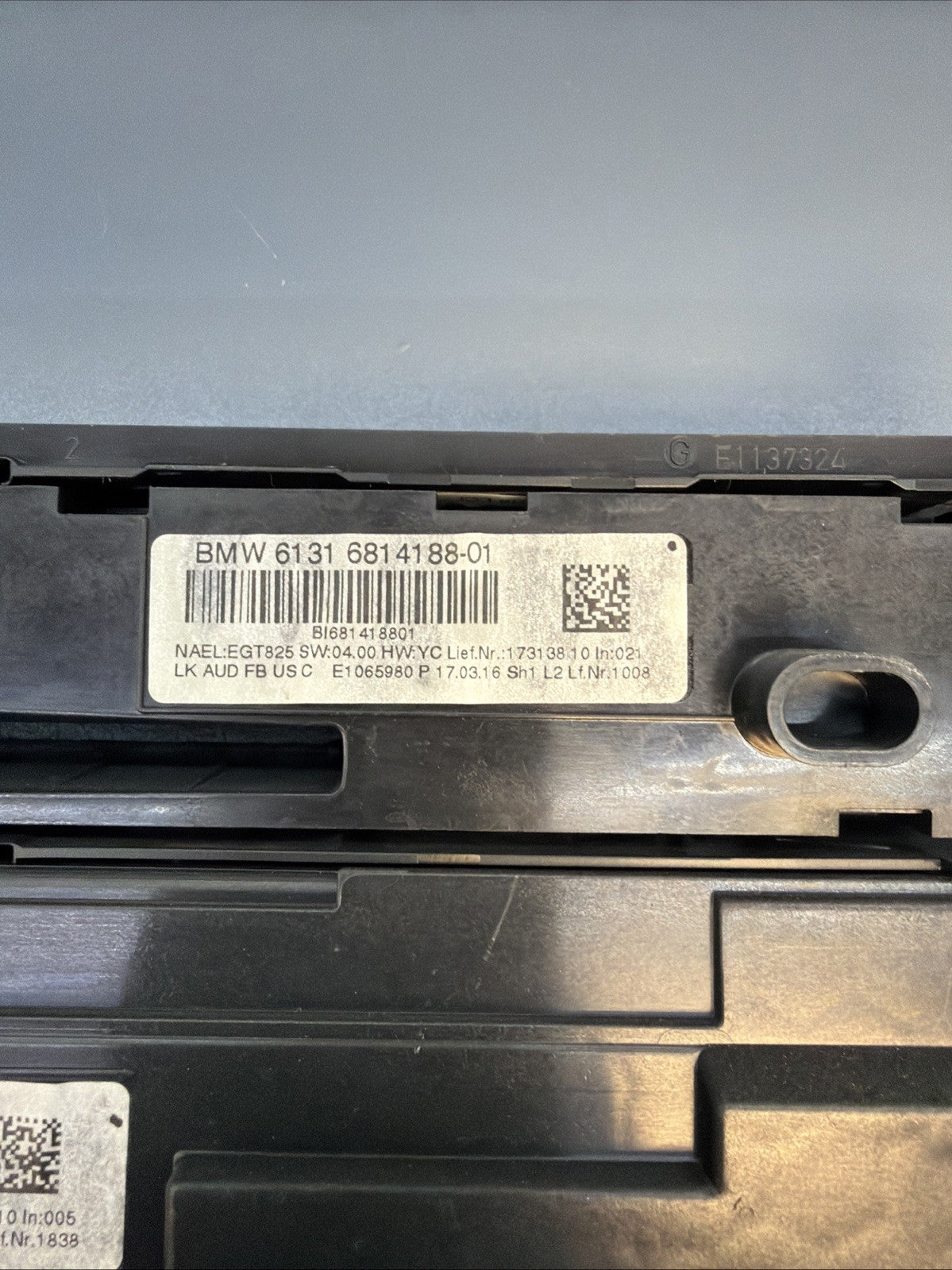 2016 - 2020 BMW F30 F22 F36 AIR AC HEAT CLIMATE SWITCH CONTROL UNIT 9363546