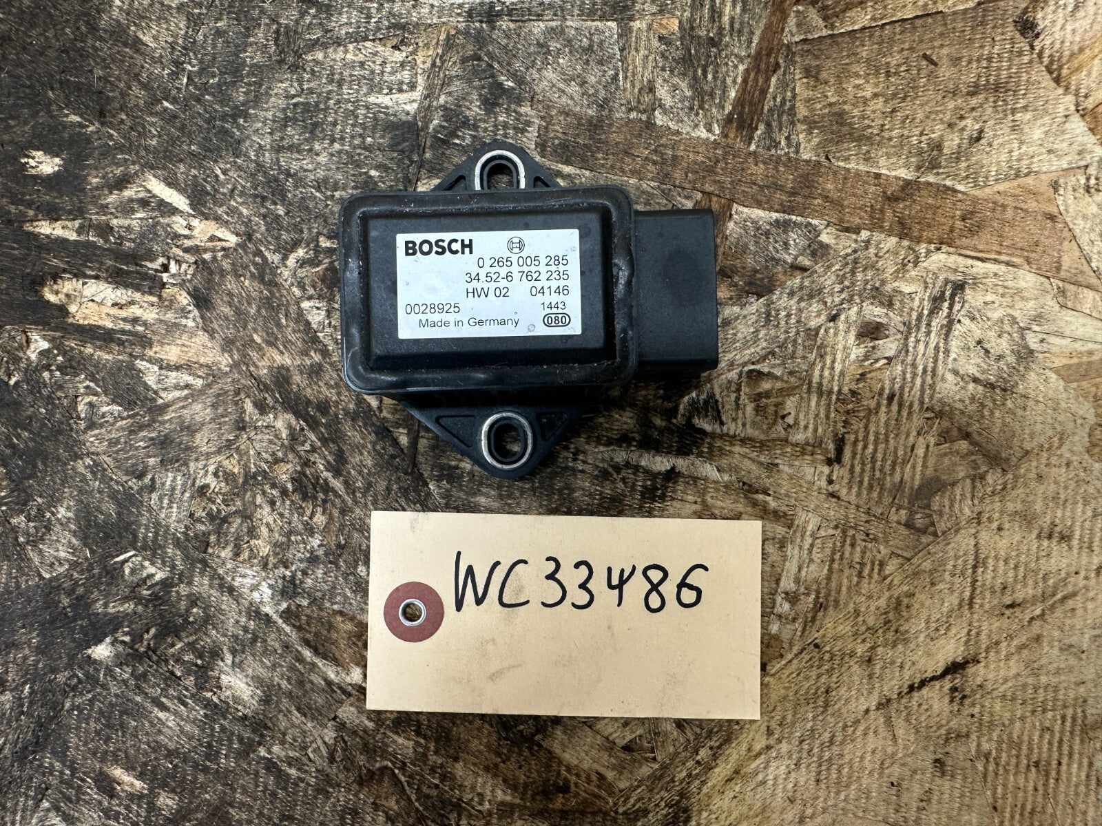 BMW 2003-2010 E83 E53 E60 YAW ROTATIONAL SPEED SENSOR OEM 6762235