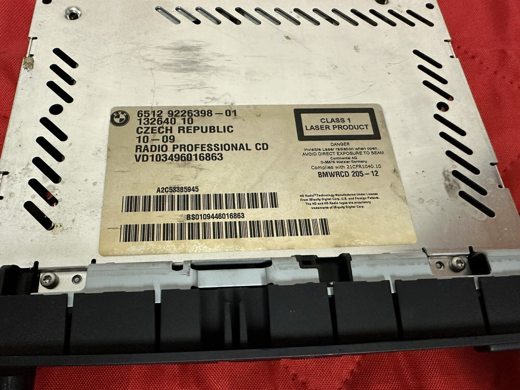 06-12 BMW 328 323 335 3 SERIES PROFESSIONAL RADIO CD DISC PLAYER OEM 9226398