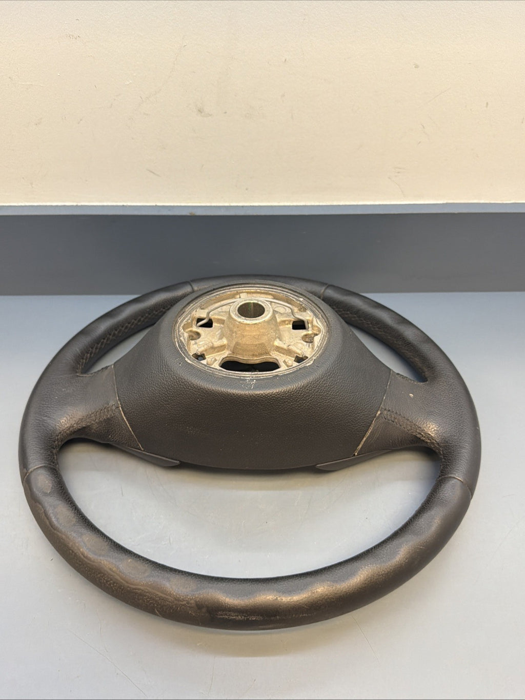 BMW 2006-2012 E90 E9X 3 SERIES BLACK LEATHER STEERING WHEEL OEM 3375E901