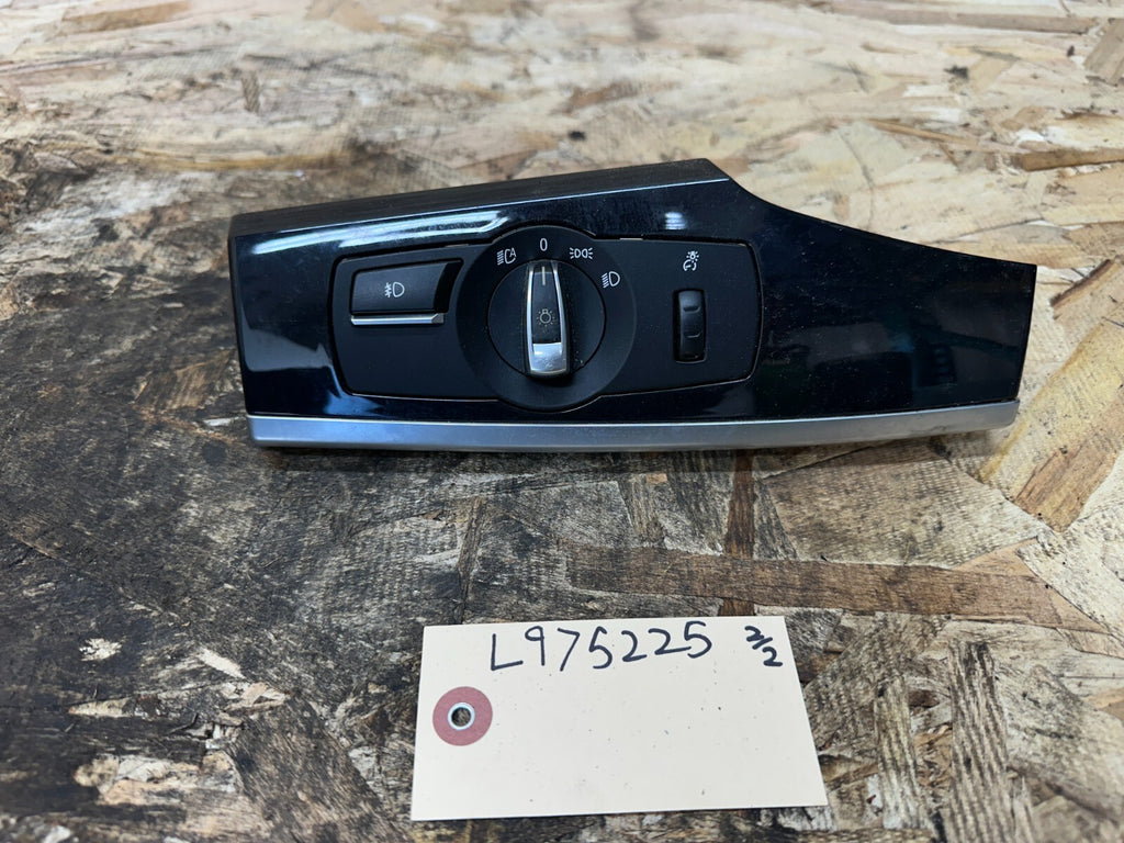 BMW 11-17 F25 X3 F10 5 SERIES FOG/HEADLIGHT CONTROL PANEL BLACK OEM 9192745
