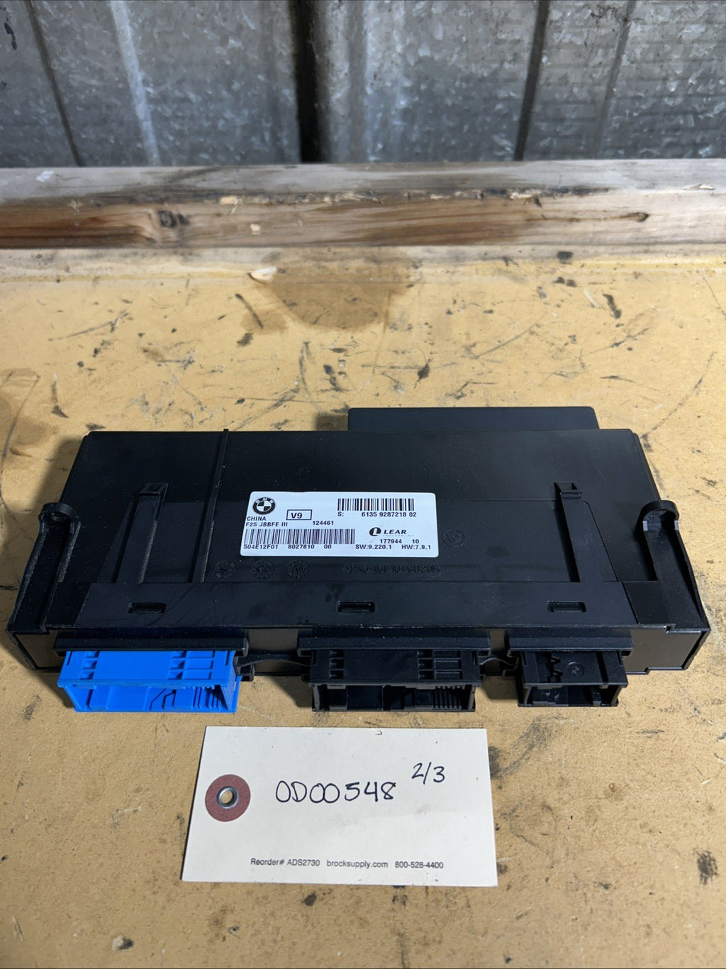 2011-2017 BMW X3 F25 Junction Body Control Module OEM 9287218