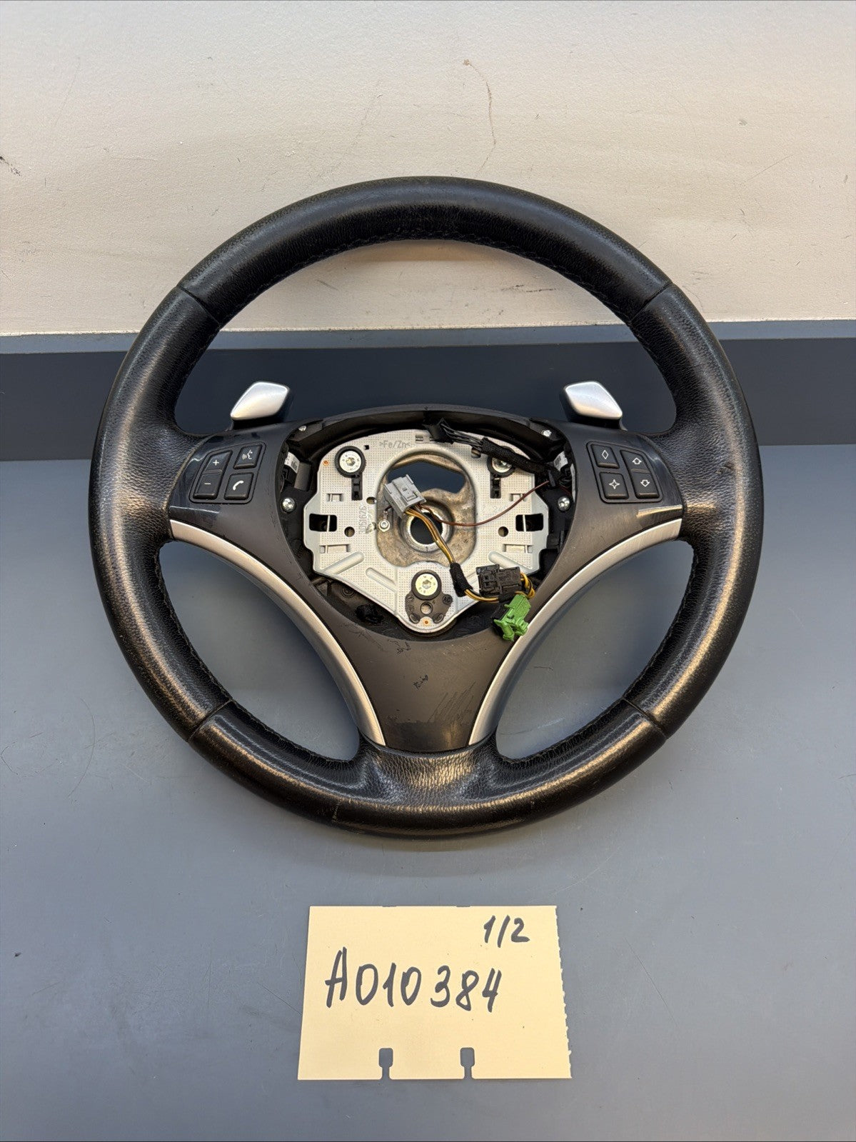 BMW E88 E90 E92 E93 M3 SPORTS STEERING WHEEL WITH PADDLE SHIFTER LEATHER 6774968