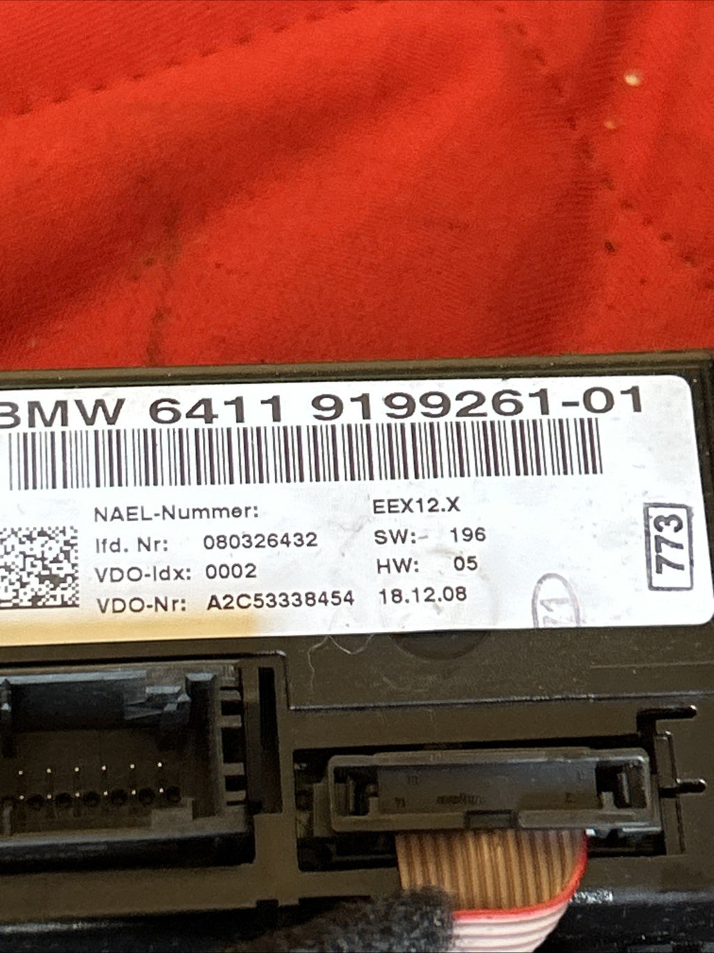 06 - 10 BMW E92 E93 328i 335i A/C Heater Climate Control Panel w/ Heated 9199261