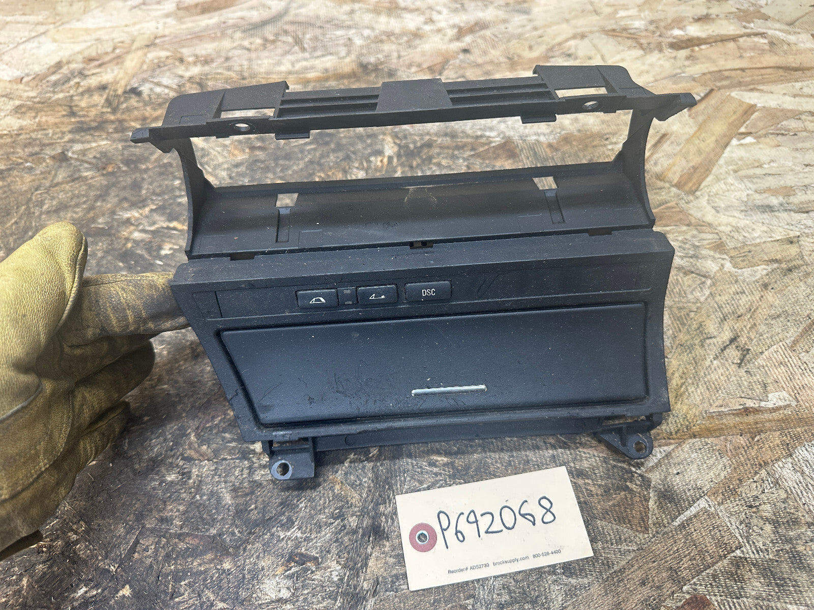BMW 97-06 3 SERIES CONVERTIBLE BLACK STORAGE TRAY+FOLDING TOP SWITCH 8268887