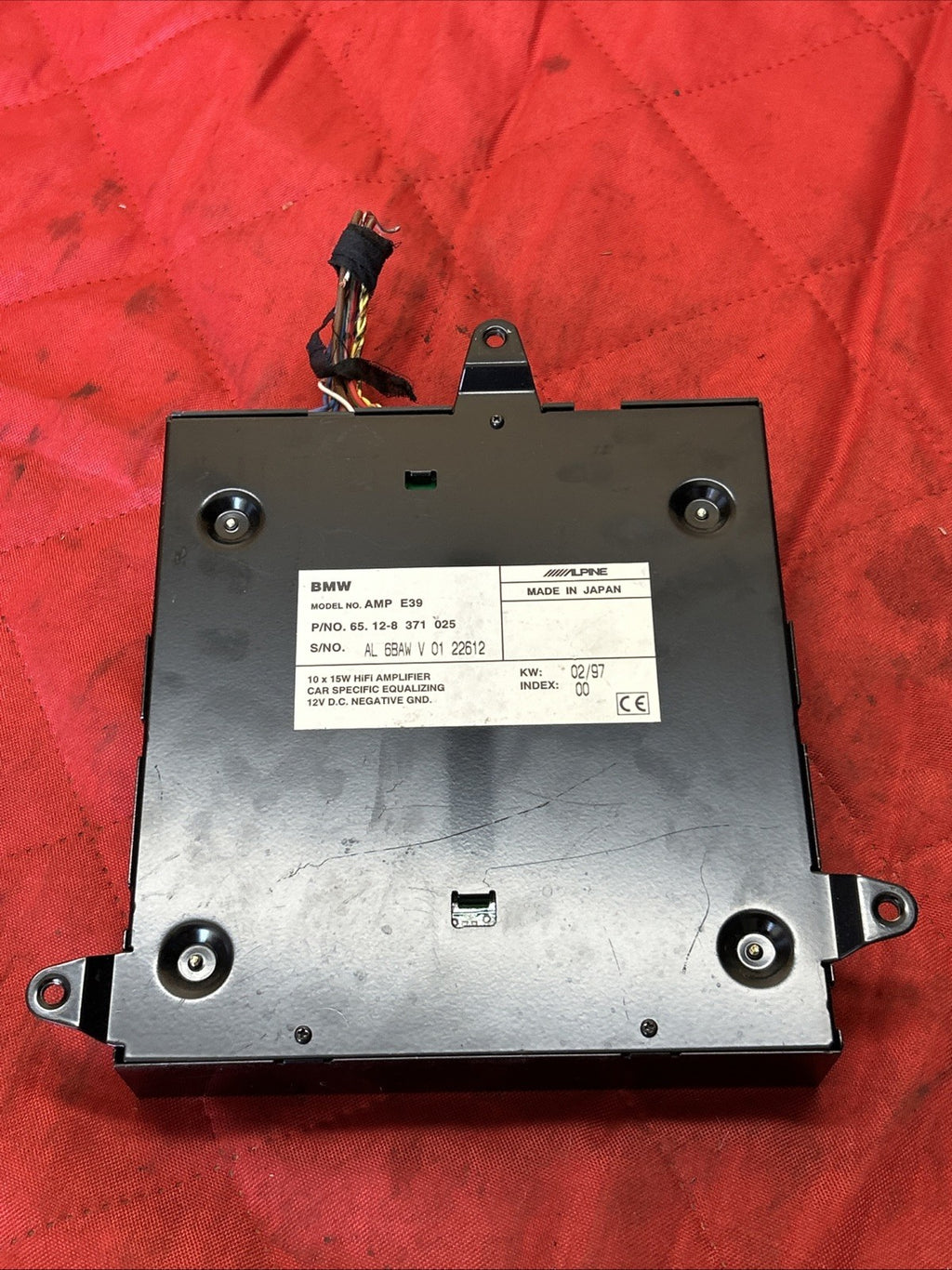 1997-2003 BMW 5 SERIES ALPINE AUDIO AMPLIFIER CONTROL MODULE 8371025