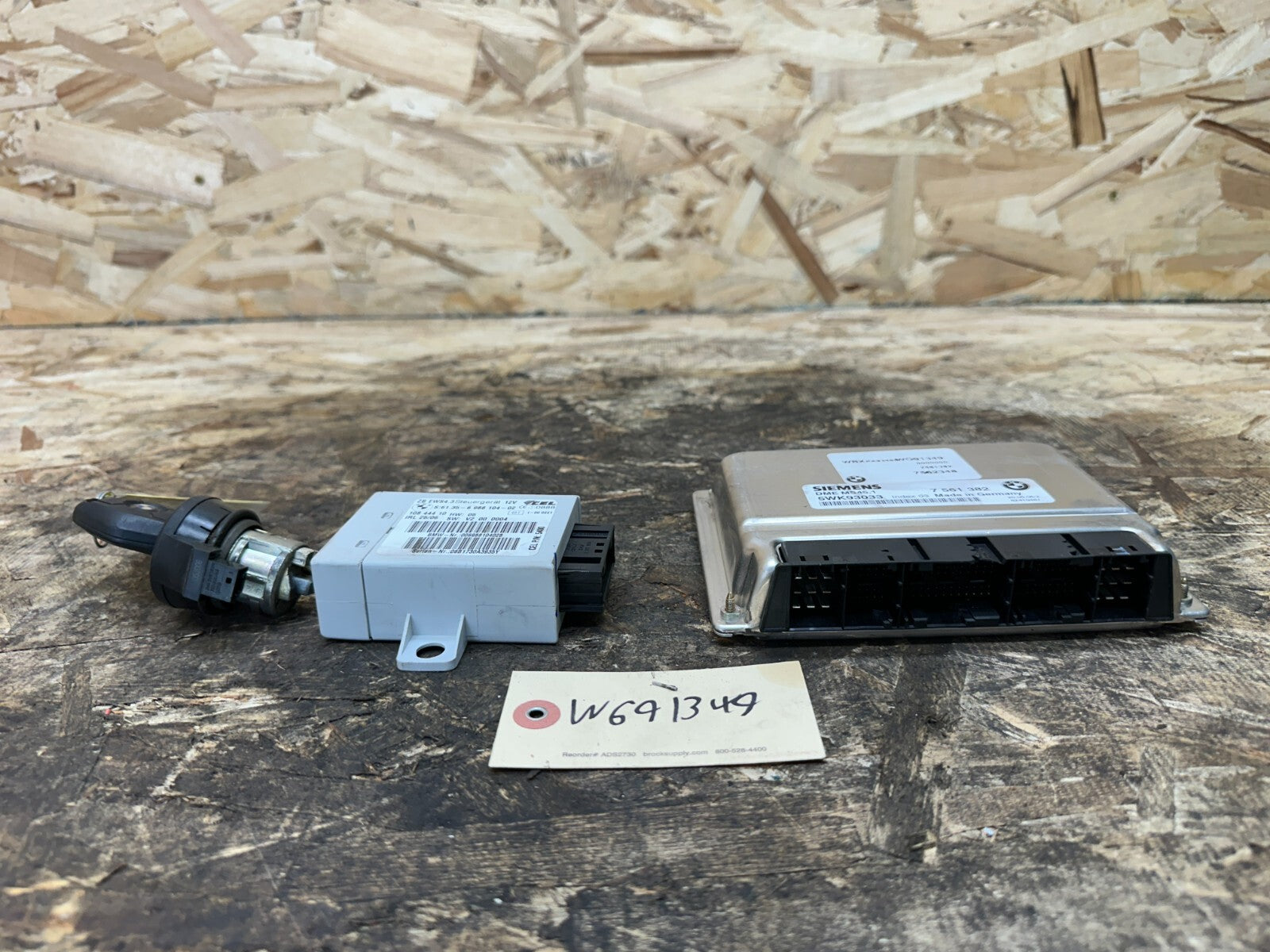 BMW 2003-2006 E83 ECU+CAS(IMMOBILIZER)+KEY MS45.1 SET OEM 6988104+7561382