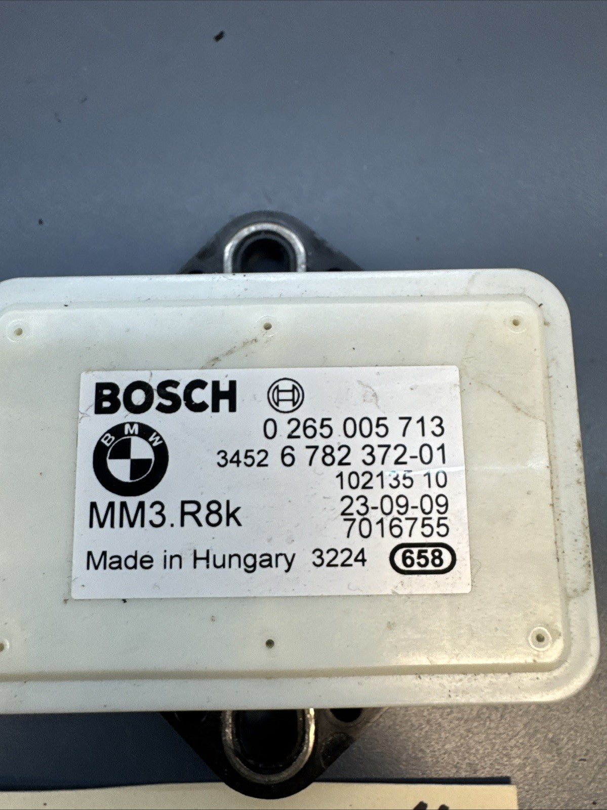 328i 335i Speed Sensor YAW Rate Module OEM BMW E84 E83 E89 E90 E92 BOSCH 6782372