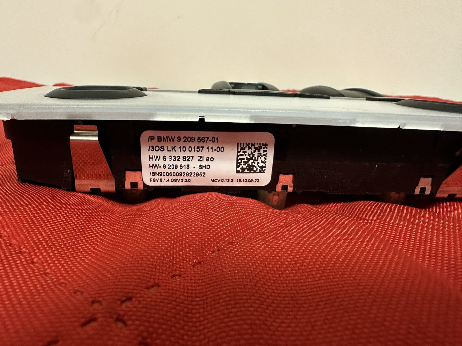 BMW E90 E92 SWITCH UNIT DOME ROOF SLIDING READING LIGHT LAMP GRAY OEM 9209567