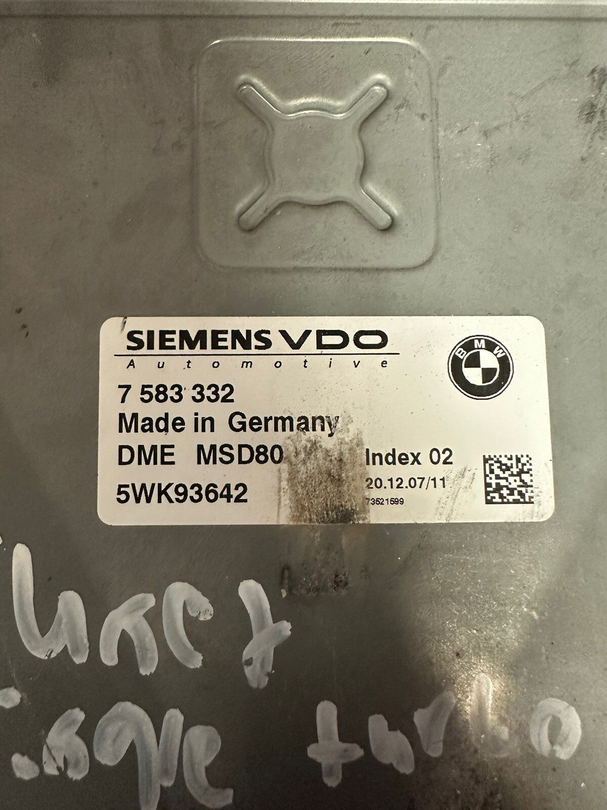 BMW E88 E90 E92 135 335 535 N54 DME ECU Engine Computer CAS3 Module Key Set OEM