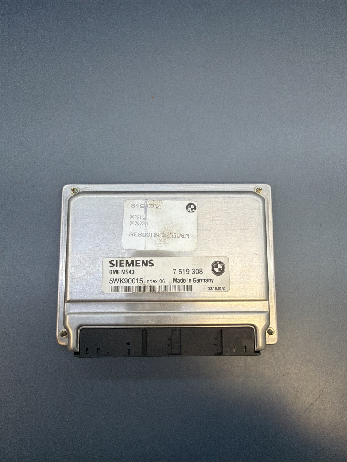 BMW E46 E39 E53 3 5 3.0i M54 ENGINE ECU SET DME MS43 EWS3 IGNITION KEY 7519308