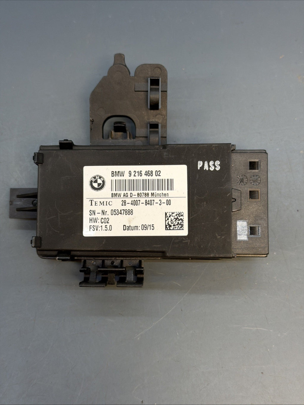 12-18 BMW 320i 328i 335i F30 FRONT OR REAR HEATED SEAT CONTROL MODULE 9216468