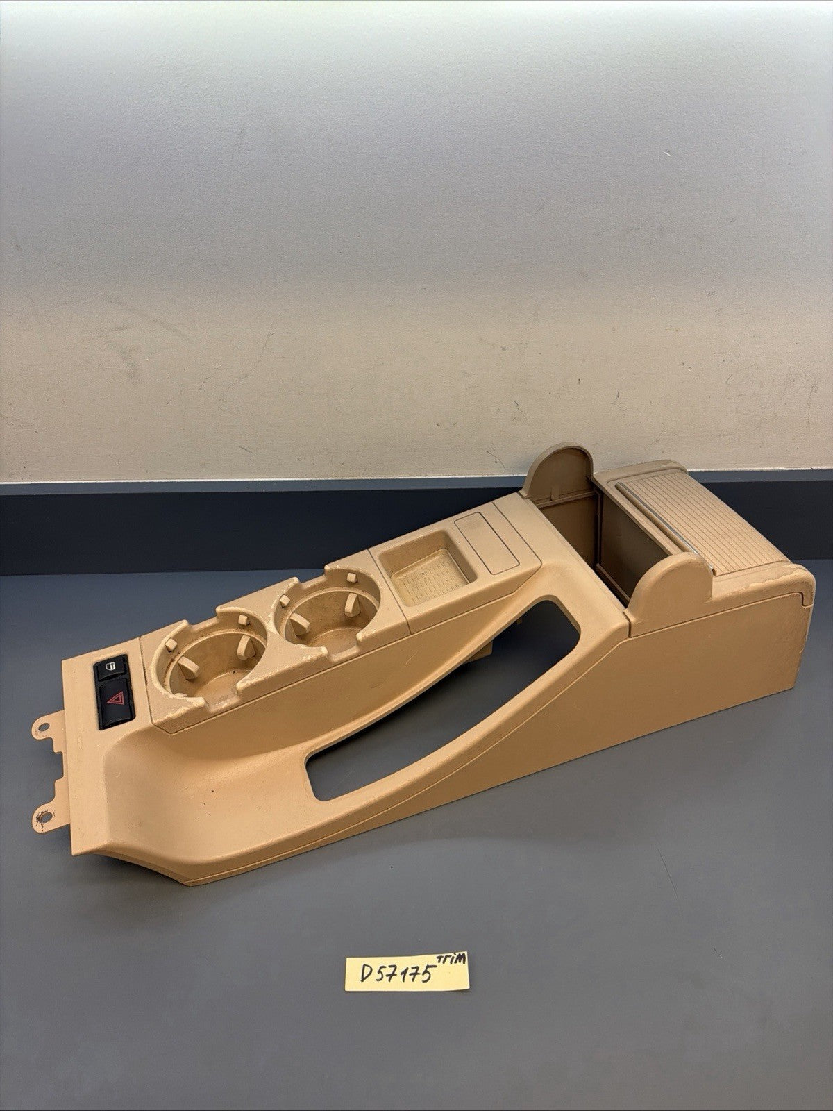 98-06 BMW E46 3 Series Front Center Console Storage Trim Panel Beige 8213680