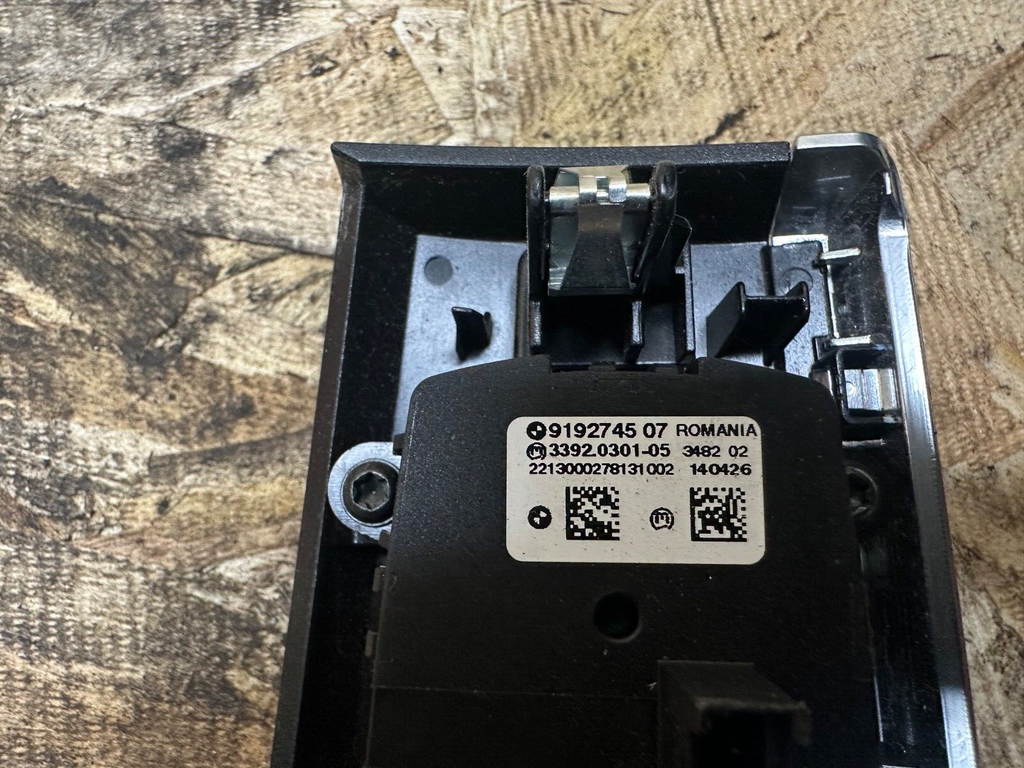 BMW 11-19 F25 X3 F10 5 SERIES FOG/HEADLIGHT CONTROL PANEL BLACK OEM 9192745