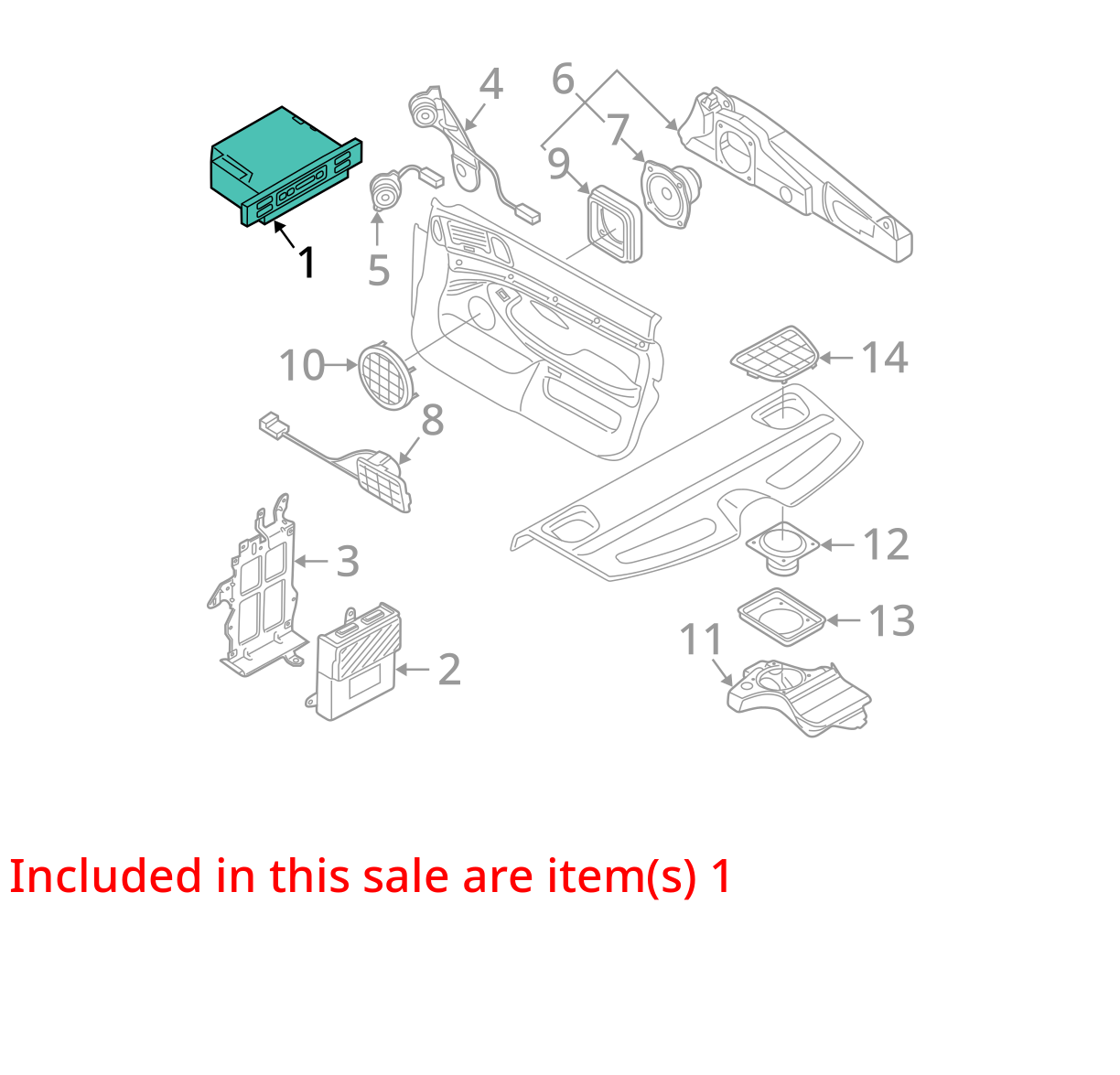 97-01 BMW 5-SERIES BUSINESS CASSETTE PLAYER UNIT OEM  6902814