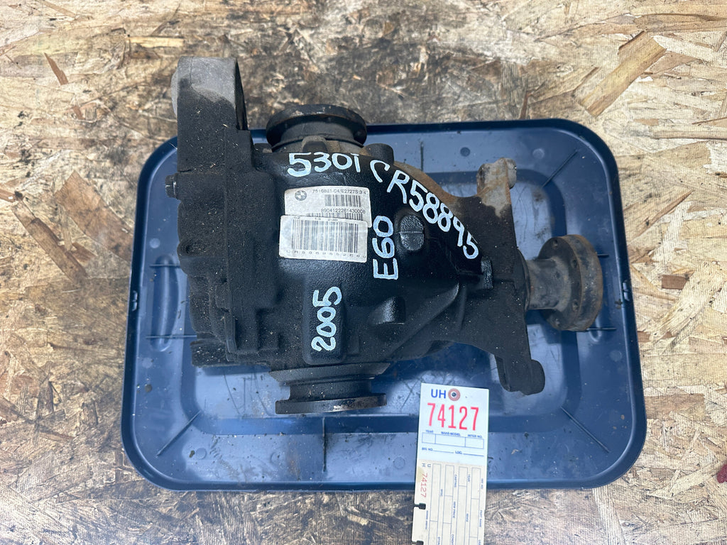 BMW E60 530i 5 SERIES REAR DIFFERENTIAL FINAL 3.43 DRIVE OEM 7516881