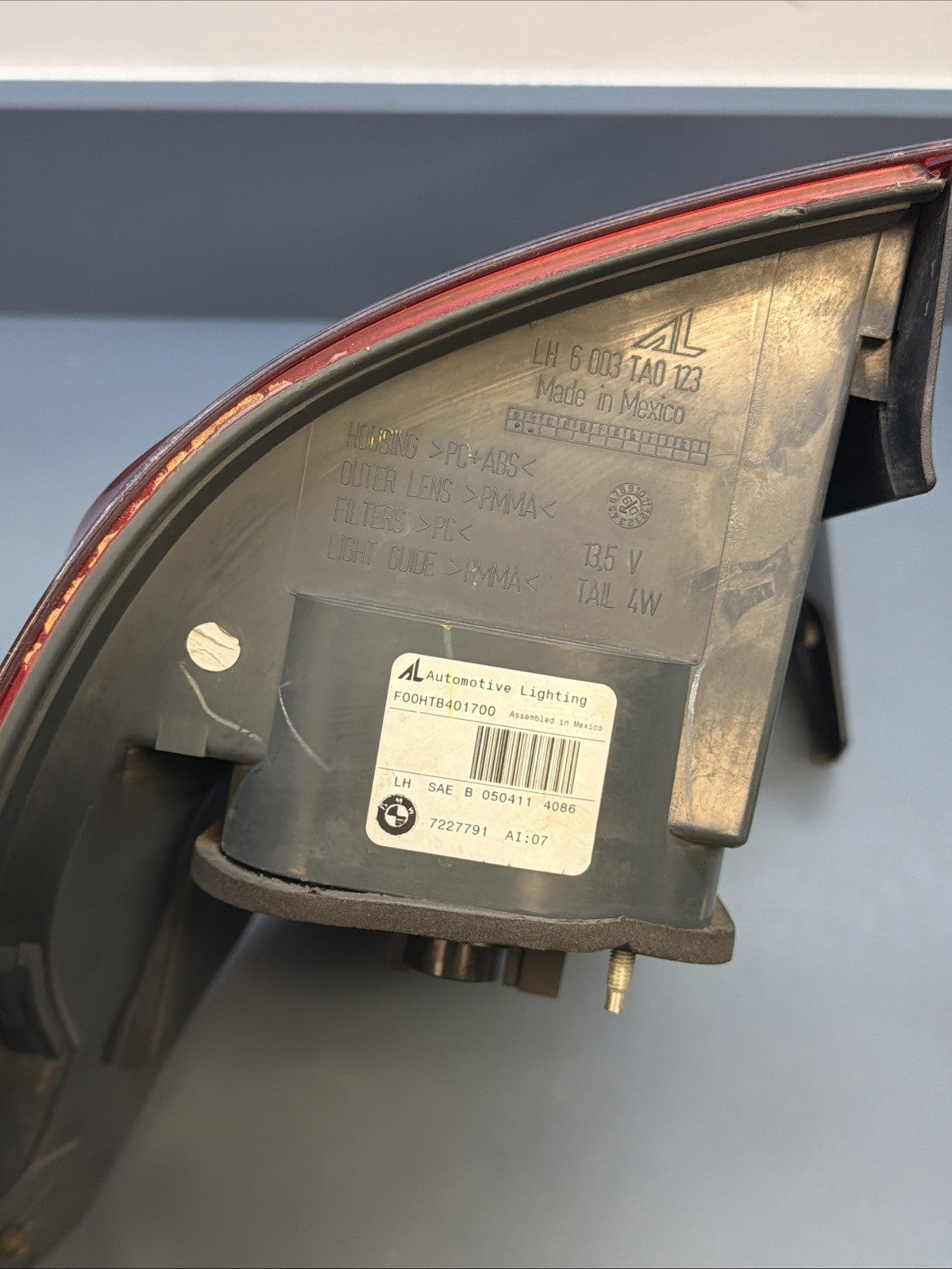 2011-2013 BMW X5 E70 GENUINE Driver Left Side Outer Tail Light Lamp OEM 7227791