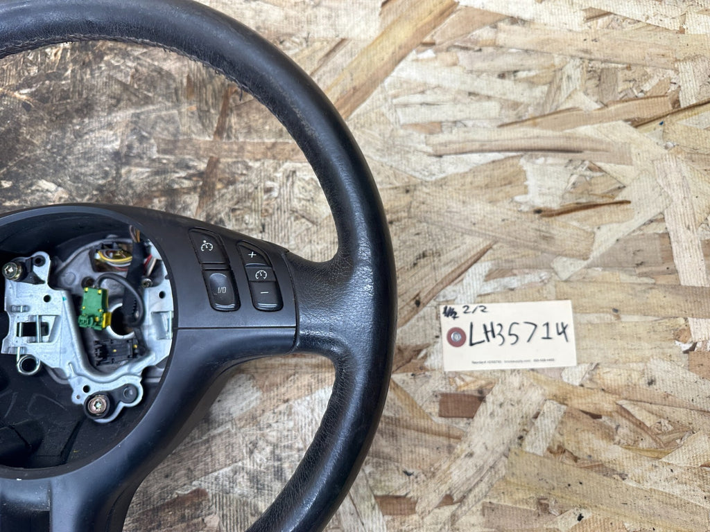 BMW 97-06 E53 E38 E39 E46 3/5/7 SERIES X5 SPORT LEATHER STEERING WHEEL 6761024