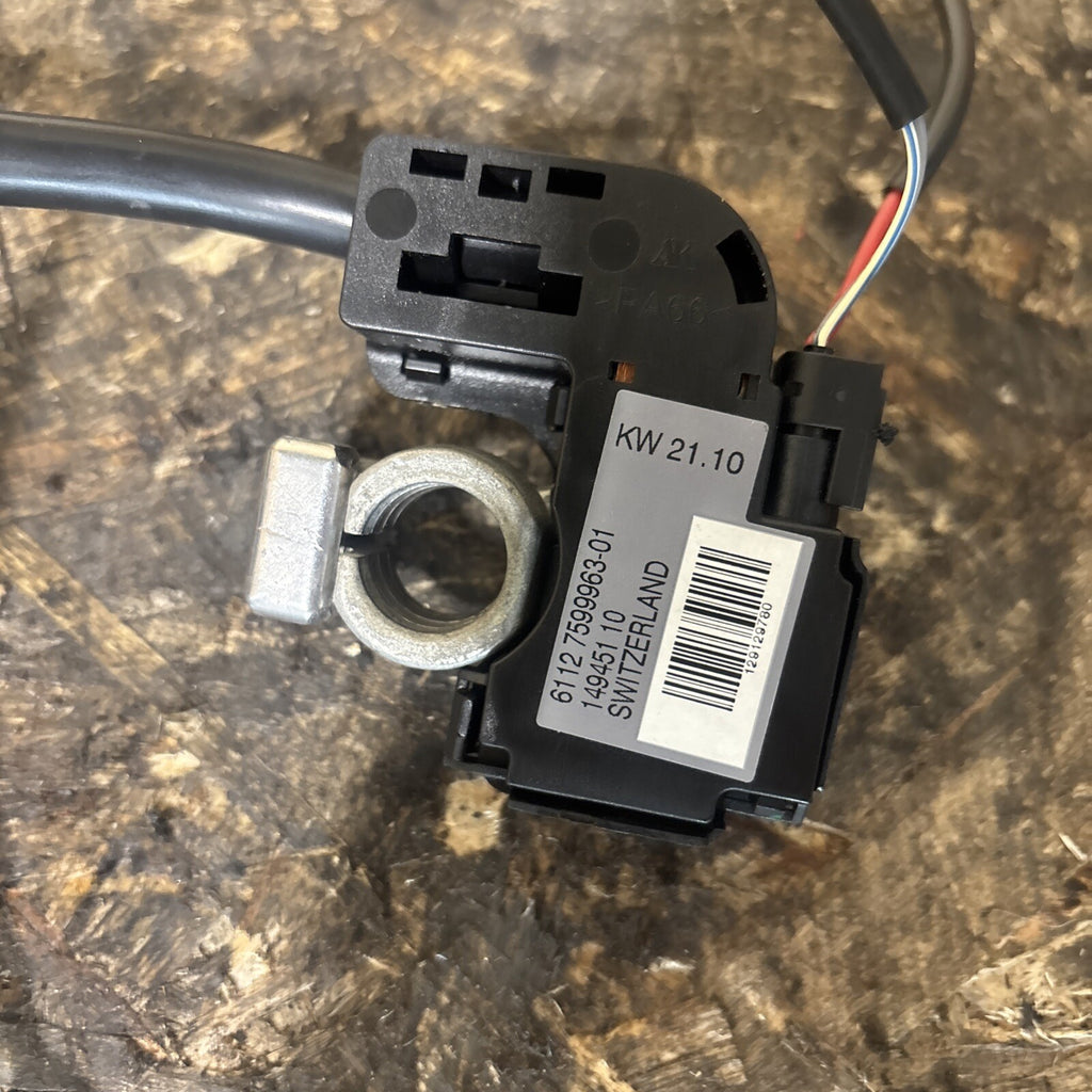08-13 OEM BMW E82 E88 128 135 Battery Negative Cable Terminal IBS Ground 7599963