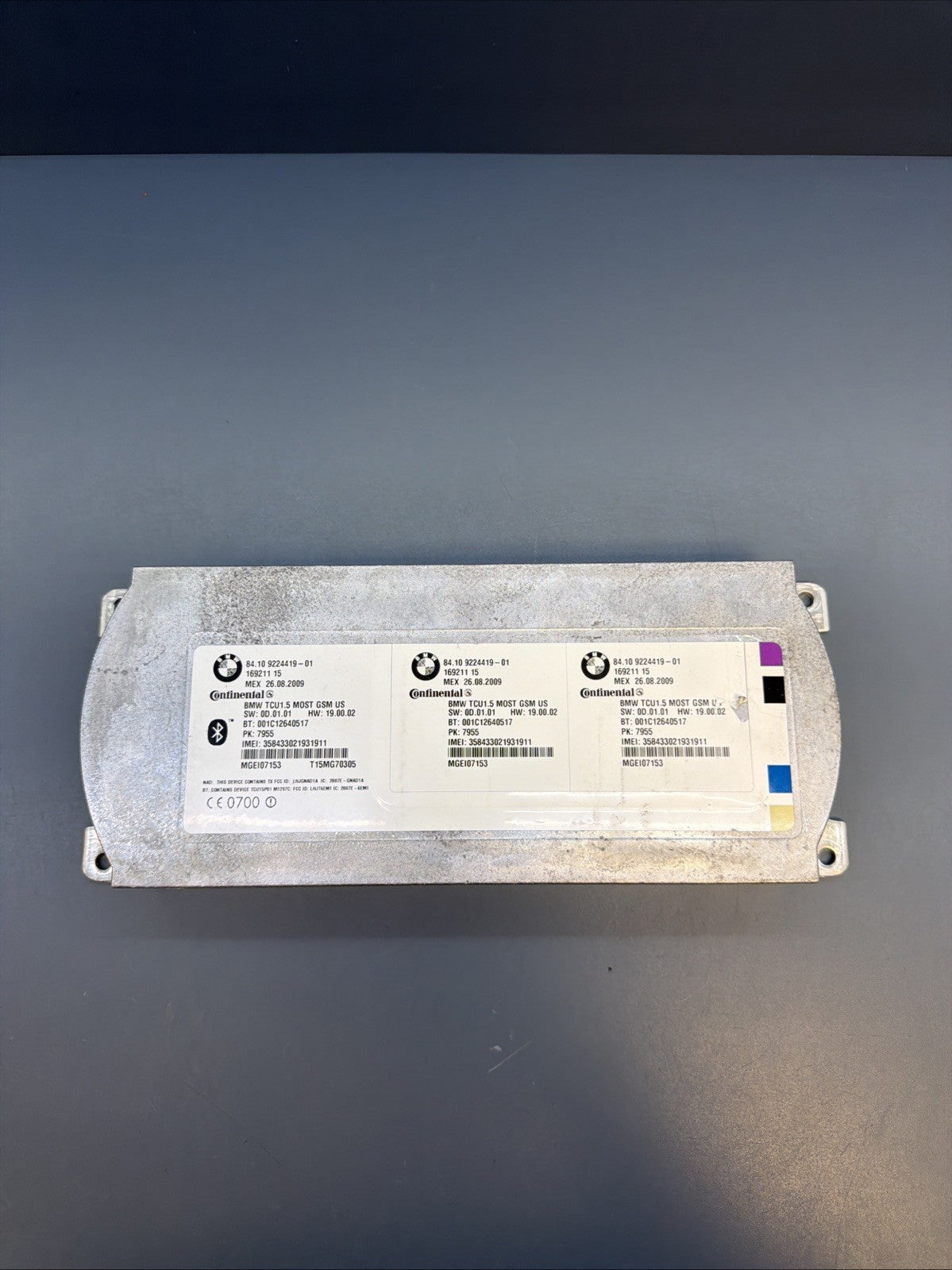 07-11 BMW E90 E92 E82 1 3-SERIES BLUETOOTH TELEMATICS CONTROL MODULE 9224419 OEM
