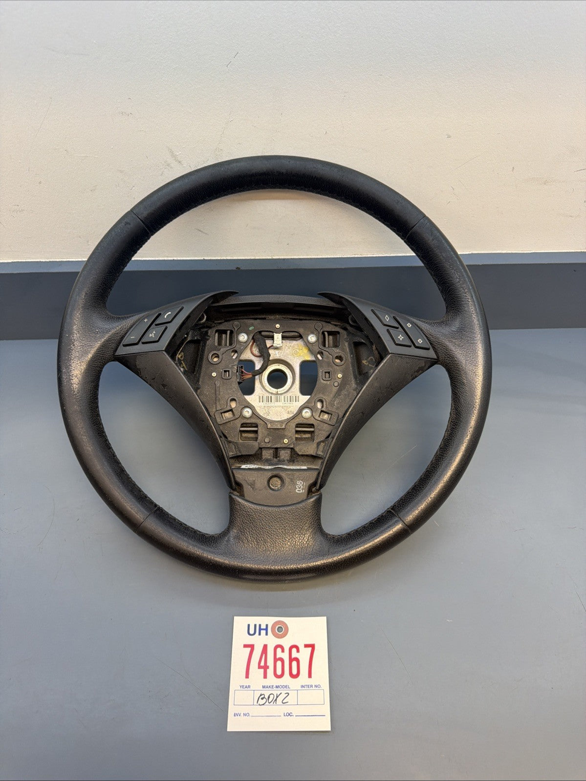 Leather Steering Wheel Multifunction BMW 5 (E60) 530I 6057422 OEM