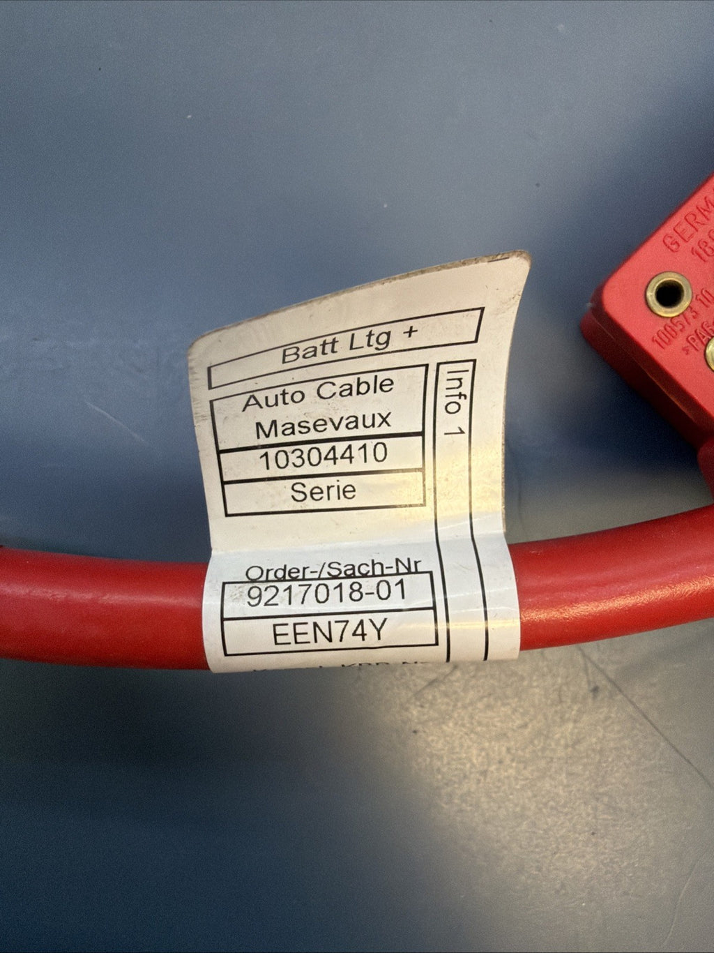 2012-2015 BMW X1 (E84) POSITIVE BATTERY CABLE w/ TERMINAL 9217018