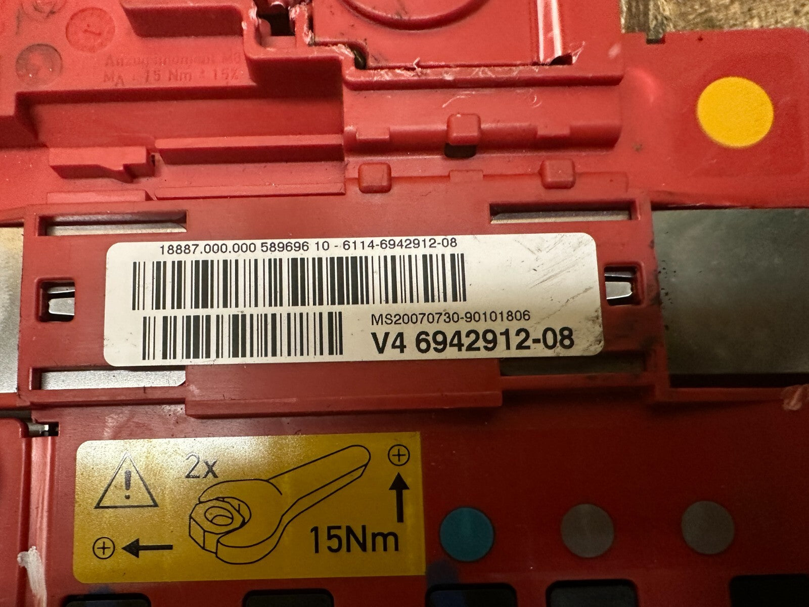 BMW 1 3 X1 SERIES E8X E9X POSITIVE POWER DISTRIBUTION BOX OEM 6942912+6982227