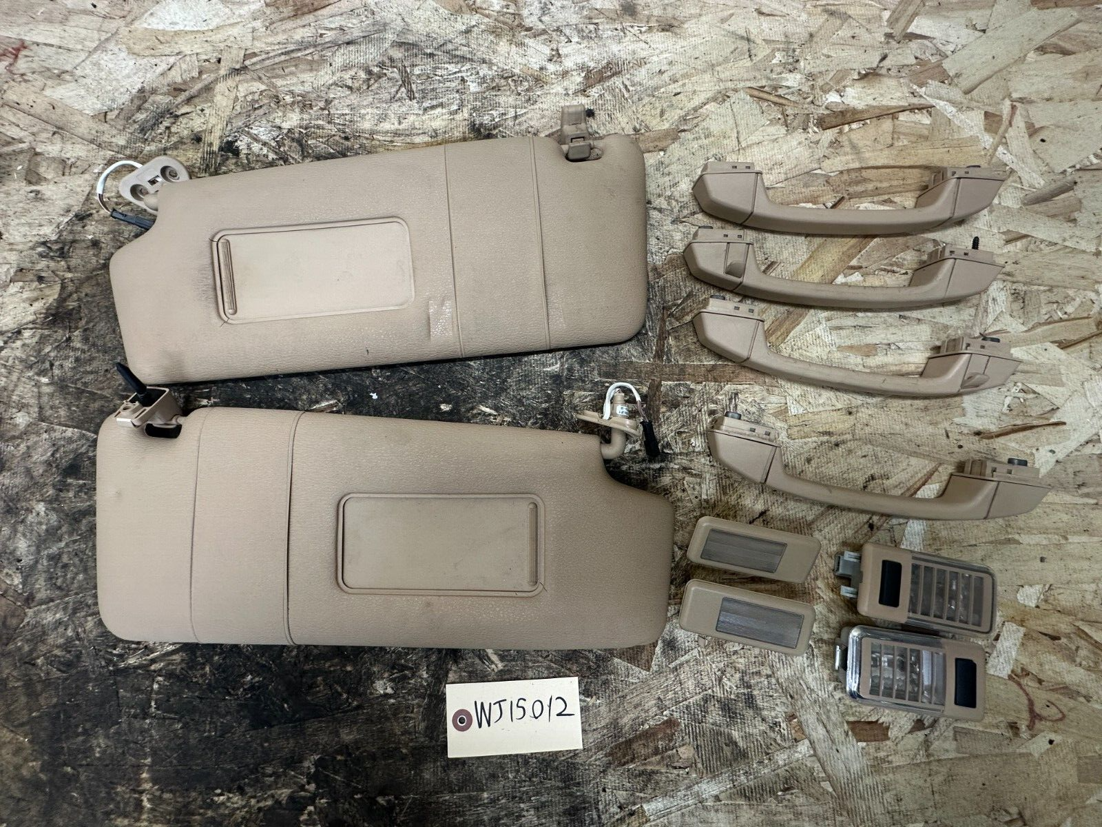 BMW 2003-2010 SUN VISOR+GRAB HANDELS+READING LIGHTS OEM 6962046+201222012+VISOR