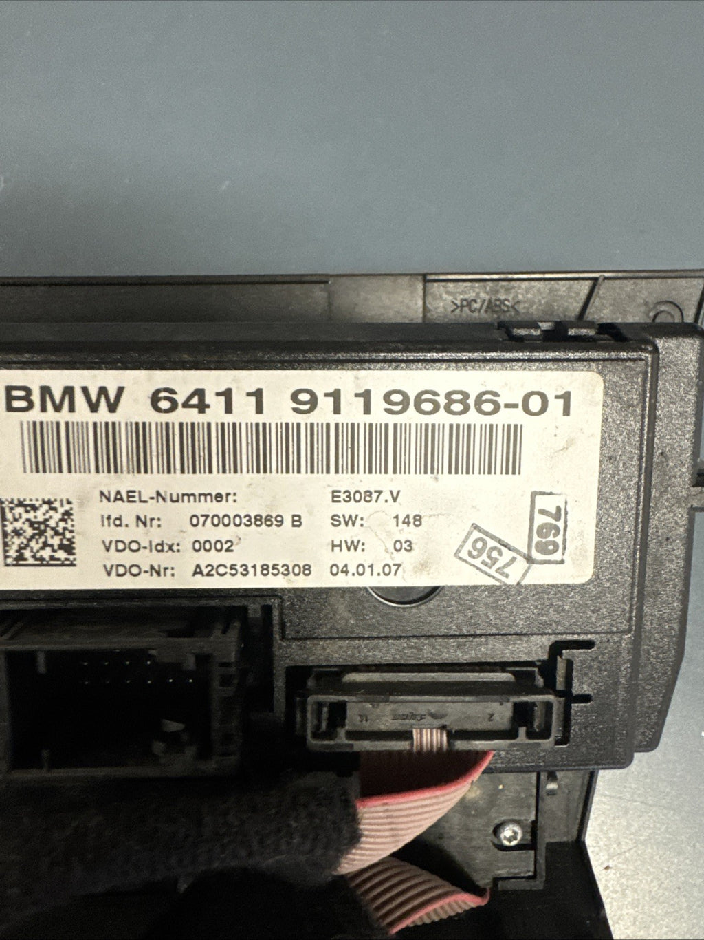 2007 2008 2009 BMW 328i 335i E90 AUTO CLIMATE CONTROL OEM 6411 9119686-01