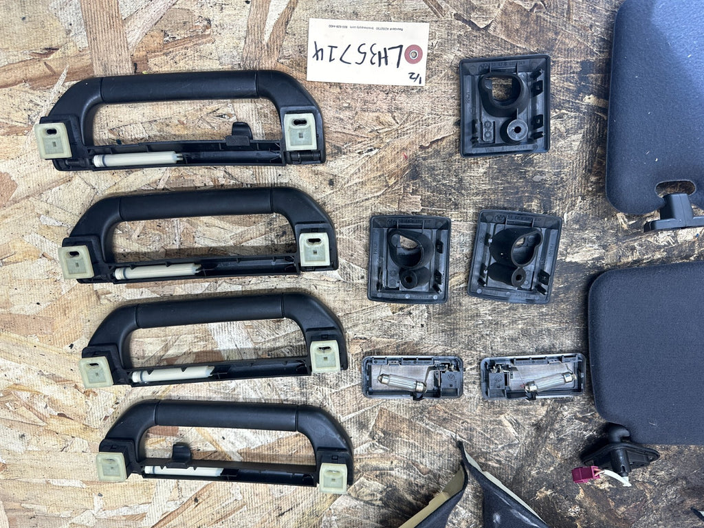BMW 99-06 E53 X5 LHD BLACK INTERIOR A+B+C+SUN VISOR TRIM SET 12PC OEM 8203865